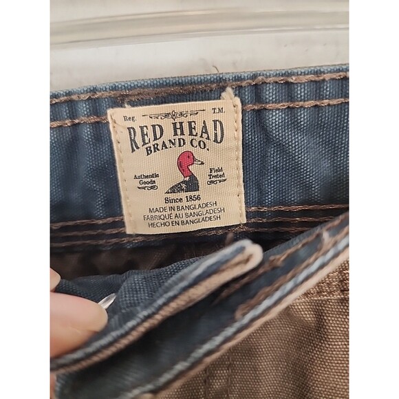 Rugged Outdoors Utility Cargo Work Gorpcore Brown Canvas Pants | Red Head 32x34 - Picture 5 of 9